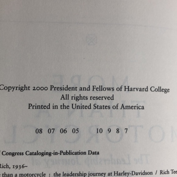 “More Than a Motorcycle” Autographed Vintage Hardback about H-D - Picture 9 of 10